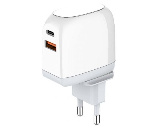 Wall charger  LDNIO A2522C USB, USB-C 30W + MicroUSB cable