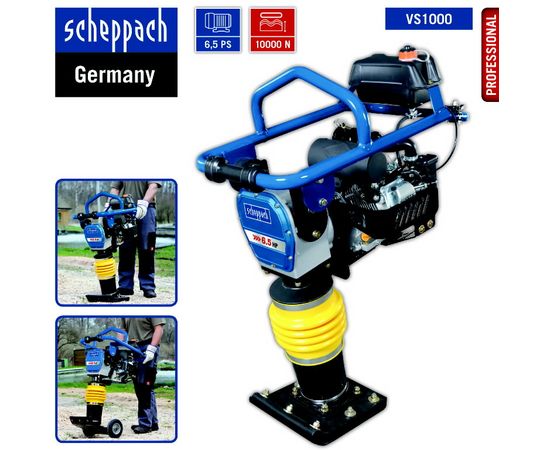 Vibrokāja VS1000, 10KN, 78kg, Scheppach Vibroblietes