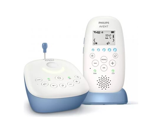 Philips Avent DECT mazuļa uzraudzības ierīce ar nakts gaismas projekciju - SCD735/52