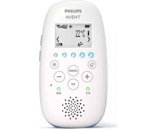 Philips Avent DECT mazuļa uzraudzības ierīce ar nakts gaismas projekciju - SCD735/52