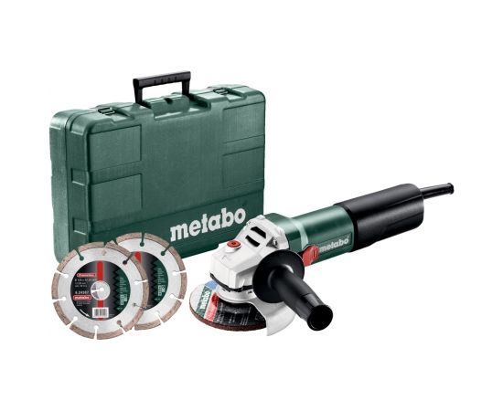 Leņķa slīpmašīna Metabo WQ 1100-125 Set + piederumi