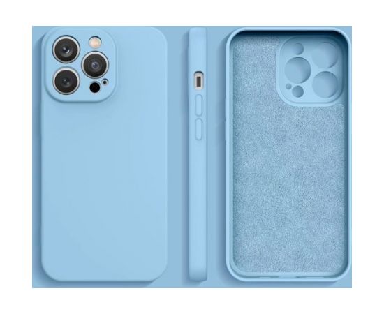Fusion elegance fibre izturīgs silikona aizsargapvalks Samsung S918B Galaxy S23 Ultra 5G gaiši zils