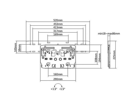 Multibrackets MB-6478 QLED Настенное ТВ крепление 75" / 50kg