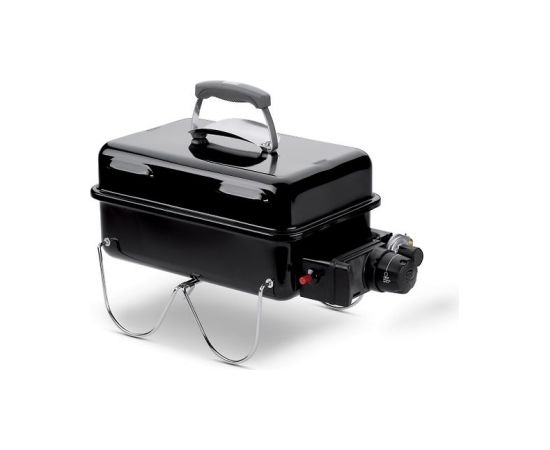 Weber Go-Anywhere Travel Grill, ar gāzi darbināms, melns