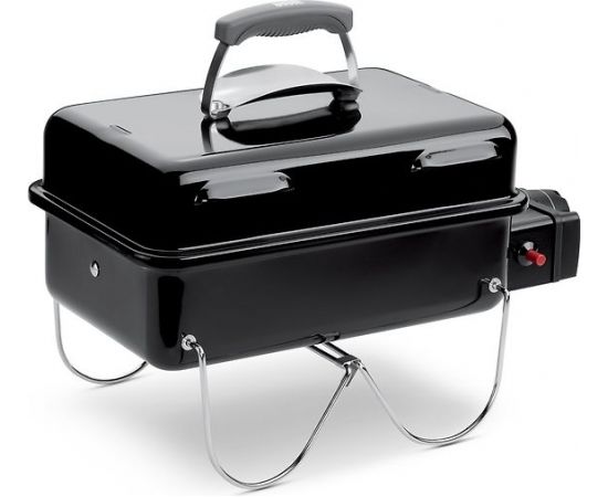 Weber Go-Anywhere Travel Grill, ar gāzi darbināms, melns