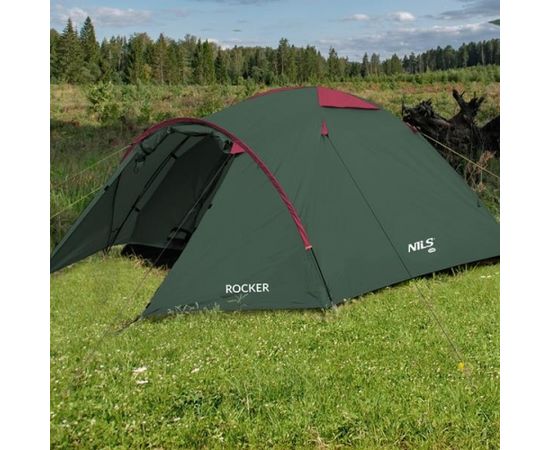 NC6013 GREEN-RED KEMPINGU TELTS ROCKER NILS CAMP