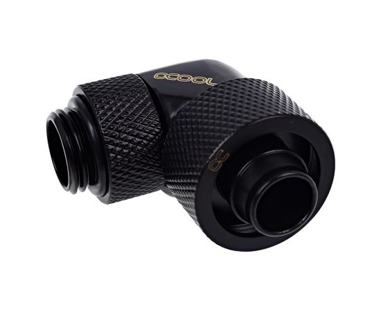 Alphacool Eiszapfen 90° hose fitting 1/4" on 16/10mm, black - 17236