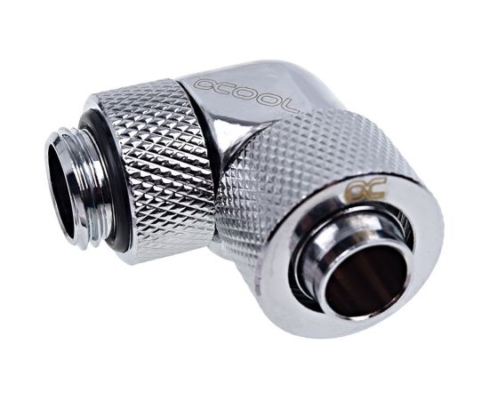 Alphacool Eiszapfen 90° hose fitting 1/4" on 13/10mm, chrome-plated - 17231