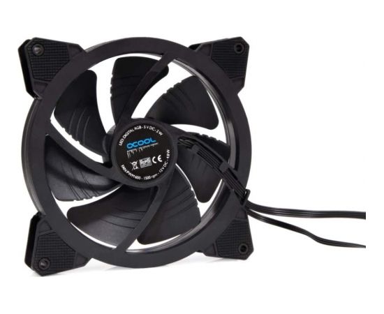 Alphacool Eiszyklon Aurora LUX PRO Digital RGB 140x140x25mm, case fan (black) Korpusu dzesēšana