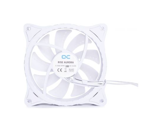 Alphacool Rise Aurora 120mm Fan 120x120x25mm, Case Fan (white)