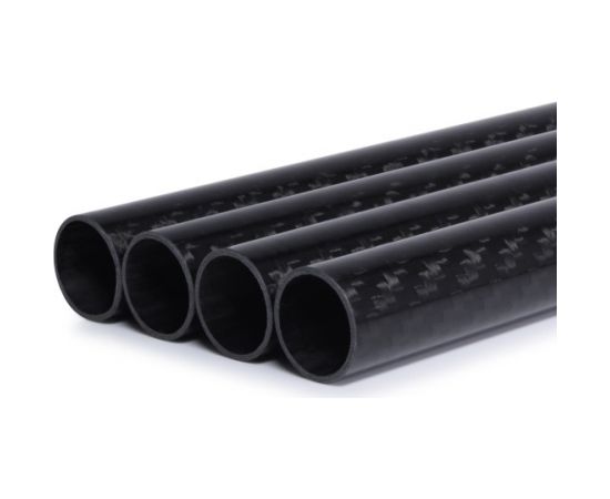 Alphacool Carbon HardTube 16mm 4x 80cm, tube (black, set of 4)