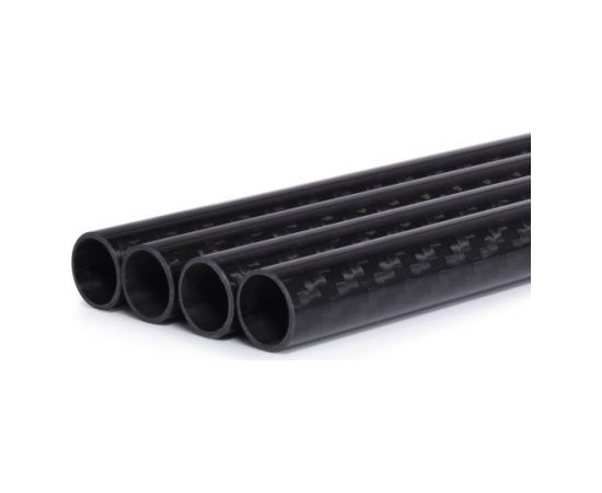 Alphacool Carbon HardTube 13mm 4x 80cm, tube (black, set of 4)