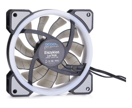 Alphacool Eiszyklon Aurora LUX Digital RGB - 3 Kit 120x120x25mm, case fan (3-pack, including digital RGB LED controller.)