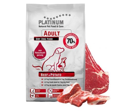Platinum Beef Potato 15kg, dry dog food