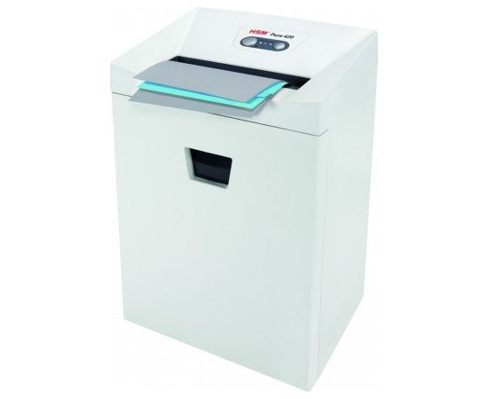 HSM Pure 420 paper shredder Particle-cut shredding 56 dB 24 cm White