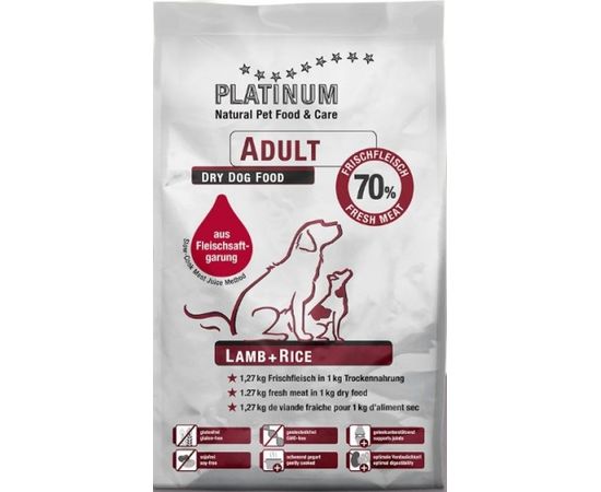 PLATINUM Adult Lamb + Rice - dry dog food - 5 kg