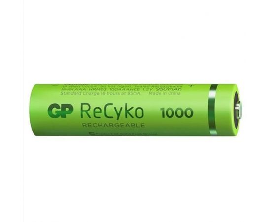 2x rechargeable batteries AAA / R03 GP ReCyko 1000 Series Ni-MH 950mAh
