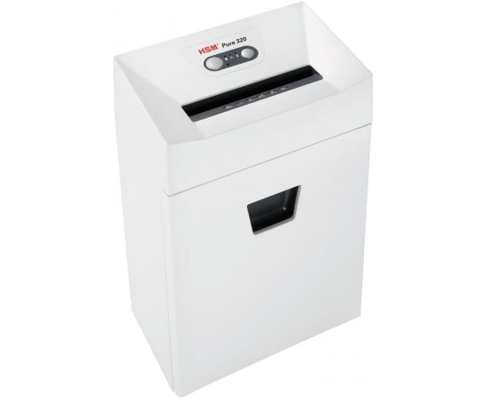 HSM Pure 320 paper shredder Particle-cut shredding 23 cm White