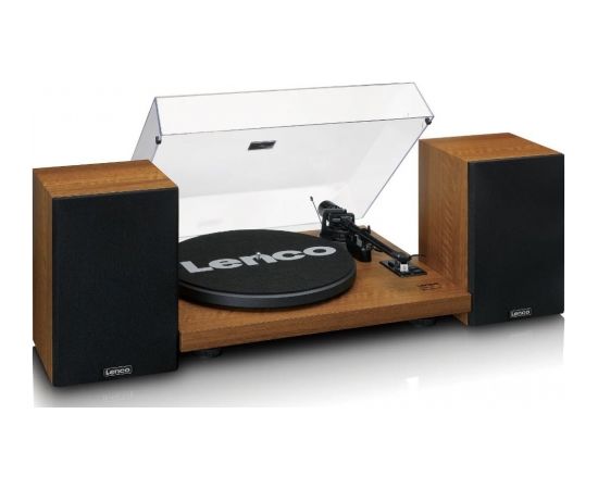 LENCO LS-480WD - RECORD PLAYER WITH BUILT-IN AMPLIFIER AND BLUETOOTH® PLUS 2 EXTERNAL SPEAKERS