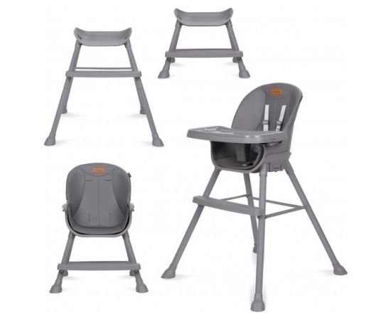Krēsliņš EATAN grey 4-in-1 Kidwell [Akcija] Barošanas krēsliņi