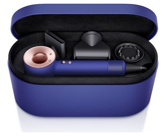 Dyson HD07 Supersonic matu fēns ar glabāšanas futrāli, vinca zila / roze