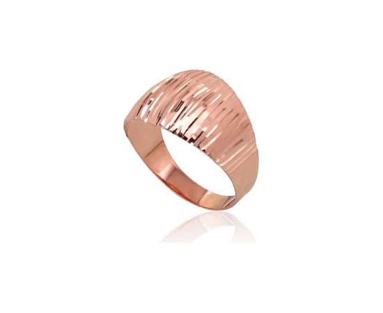 Золотое кольцо #1100862(Au-R), Красное Золото 585°, Размер: 19, 2.21 гр.