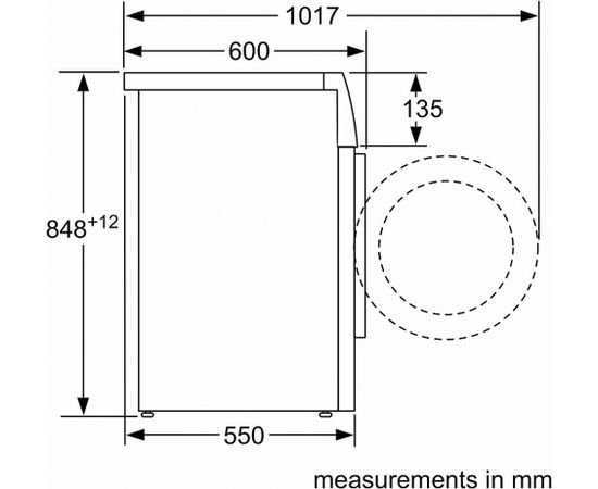 Bosch WAN28006SN Veļas mazgājamā mašīna 8kg 1400rpm LED EcoSilence