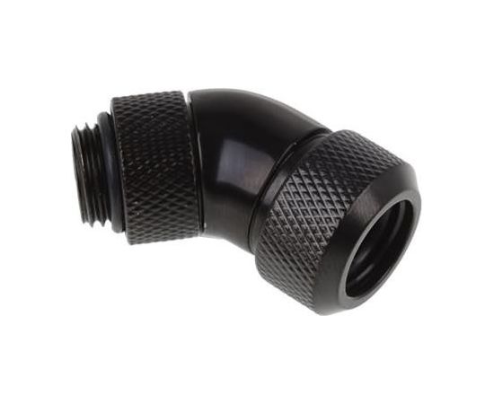 Alphacool Eiszapfen 45° pipe connection 1/4" on 13mm, black - 17407