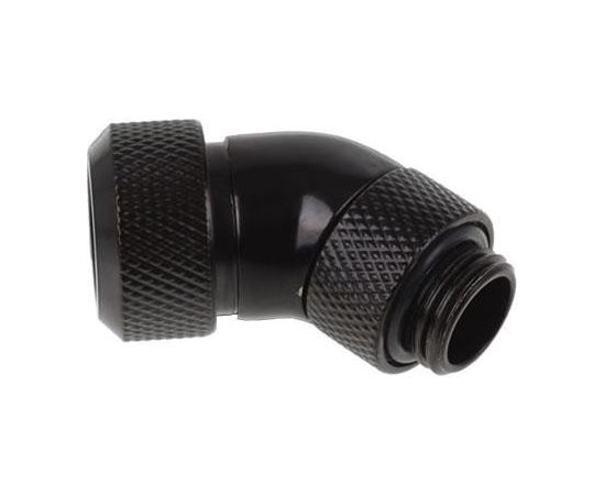 Alphacool Eiszapfen 45° pipe connection 1/4" on 13mm, black - 17407