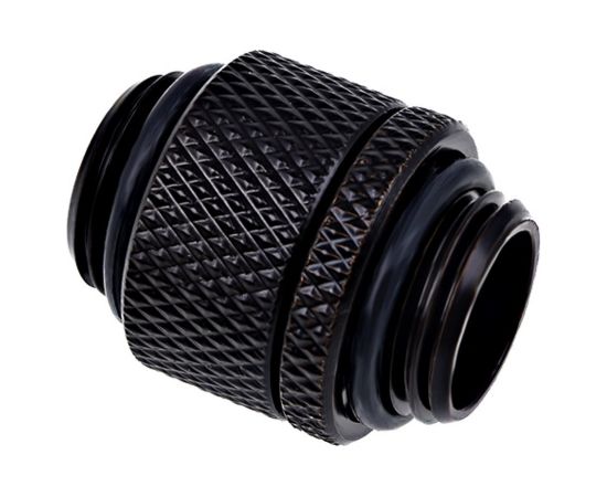 Alphacool Eiszapfen double nipple 1/4", black - 17244