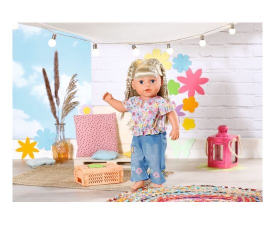 ZAPF Creation BABY born Trend Jeans 43cm, doll accessories (shirt and trousers, including clothes hanger)
