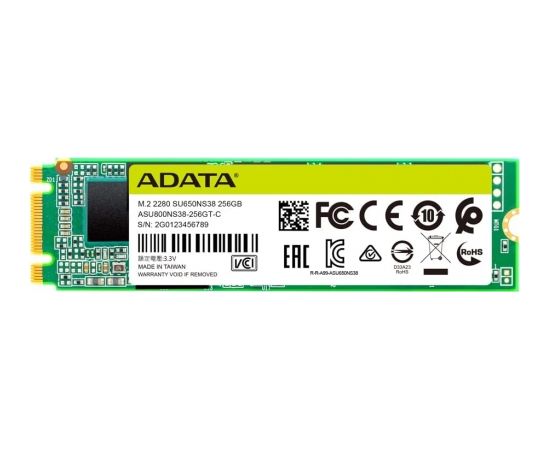 ADATA Ultimate SU650 M.2 256GB, SSD (SATA 6Gb/s, M.2 2280)