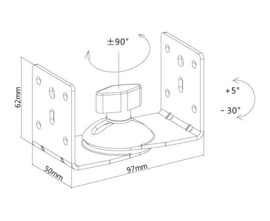 Multibrackets MB-9772 Skaļruņu stiprinājums 2gab