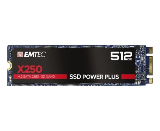 Emtec X250 SSD Power Plus 512 GB Solid State Drive (SATA 6 GB / s, M.2)