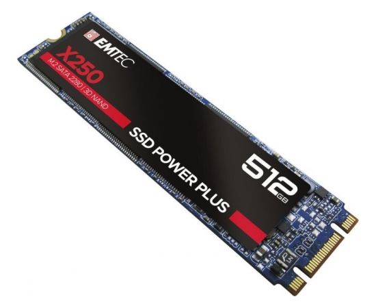 Emtec X250 SSD Power Plus 512 GB Solid State Drive (SATA 6 GB / s, M.2)