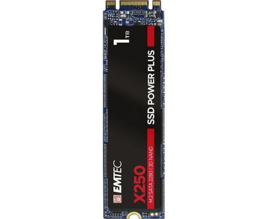 Emtec X250 SSD Power Plus 1TB Solid State Drive (SATA 6 GB / s, M.2)