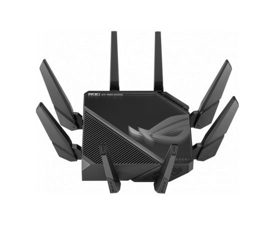 Asus Wifi 6 802.11ax Quad-band Gigabit Gaming Router ROG GT-AXE16000 Rapture  802.11ax, 1148+4804+4804+48004 Mbit/s, 10/100/1000 Mbit/s, Ethernet LAN (RJ-45) ports 4, MU-MiMO Yes, No mobile broadband, Antenna type External/Internal, 1xUSB 3.2, 1x USB 2.0