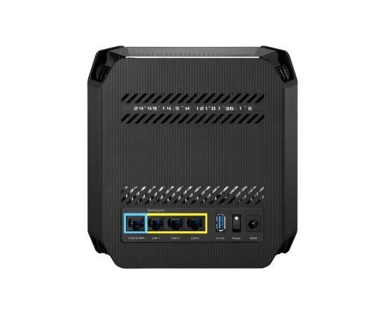 Asus Wifi 6 802.11ax Tri-band Gigabit Gaming Mesh Router GT6 ROG Rapture (1-Pack) 802.11ax, 10/100/1000 Mbit/s, Ethernet LAN (RJ-45) ports 3, Antenna type Internal, Black