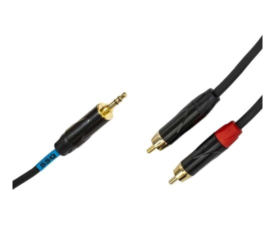 SSQ MiJRCA1 - Kabel mini jack stereo- 2xRCA 1 metrowy Проводa