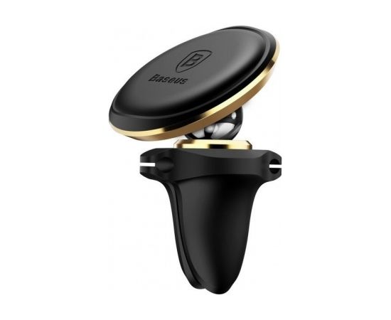 Baseus Magnetic Air Vent Car Mount Holder with cable clip Gold