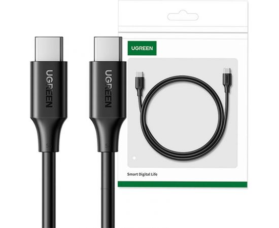 Cable USB-C to USB-C UGREEN 15177, 1,5m (black)