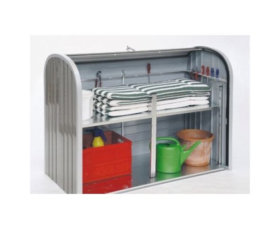 Mantu glabātuve StoreMax 120 (117 x 73 x 109 cm), kvarca pelēks metālisks