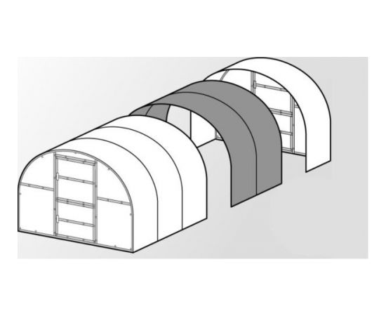 Pagarinājums 2m siltumnīcai BALTIC LT PLUS ar 6mm polikarbonātu Siltumnīcas