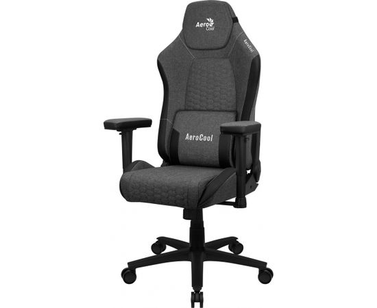 Aerocool CROWNASHBK, Ergonomic Gaming Chair, Adjustable Cushions, AeroWeave Technology, Black