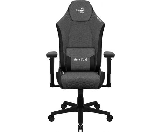 Aerocool CROWNASHBK, Ergonomic Gaming Chair, Adjustable Cushions, AeroWeave Technology, Black