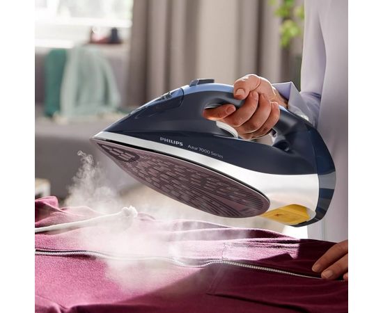 Philips 7000 series DST7030/20 iron Dry & Steam iron SteamGlide Plus soleplate 2800 W Blue