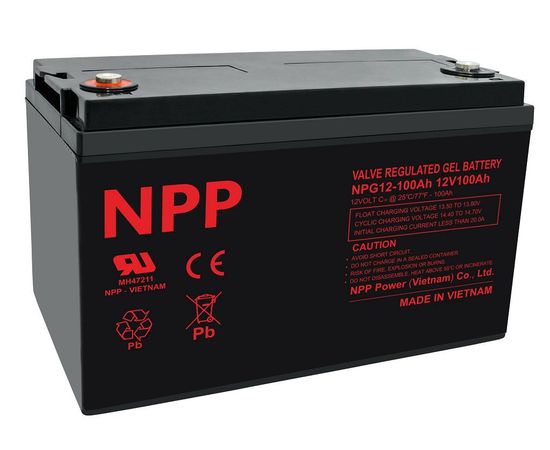 Akumulators 12V 100Ah T16(M8) Pb GEL (gēla) NPP