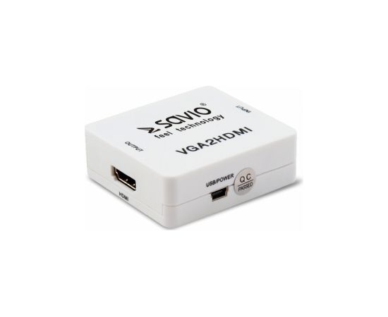 Savio VGA – HDMI Full HD / 1080p 60Hz Converter/ Adapter
