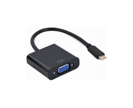 Gembird Adapteris USB Type-C Male - VGA Female 15 cm Black