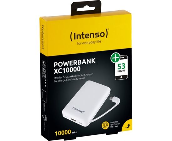 Intenso Powerbank XC10000 wh - 10000 mAh, white